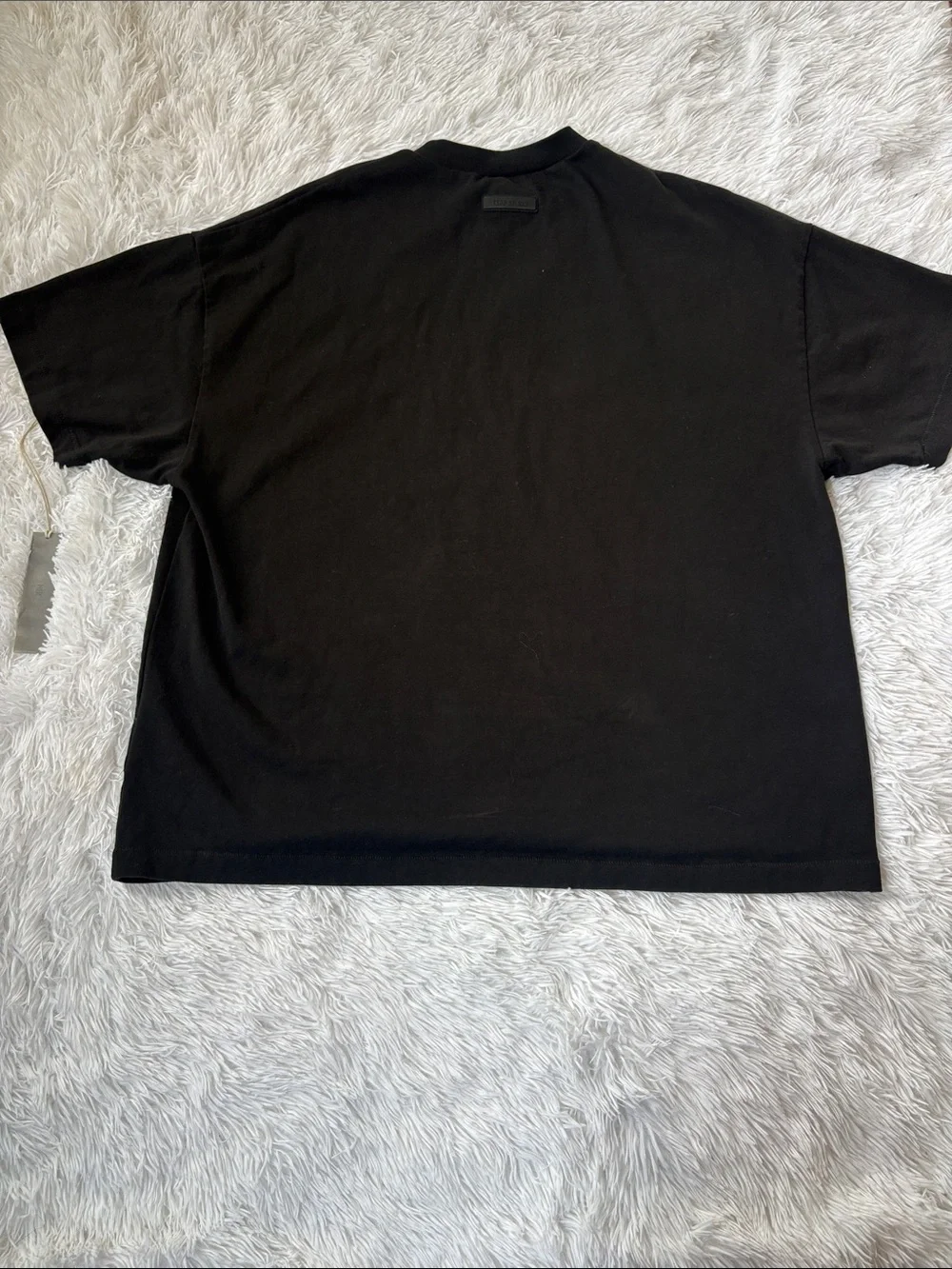 Fear of God Essentials Black Logo Short Sleeve Tee - Picture 3 of 6